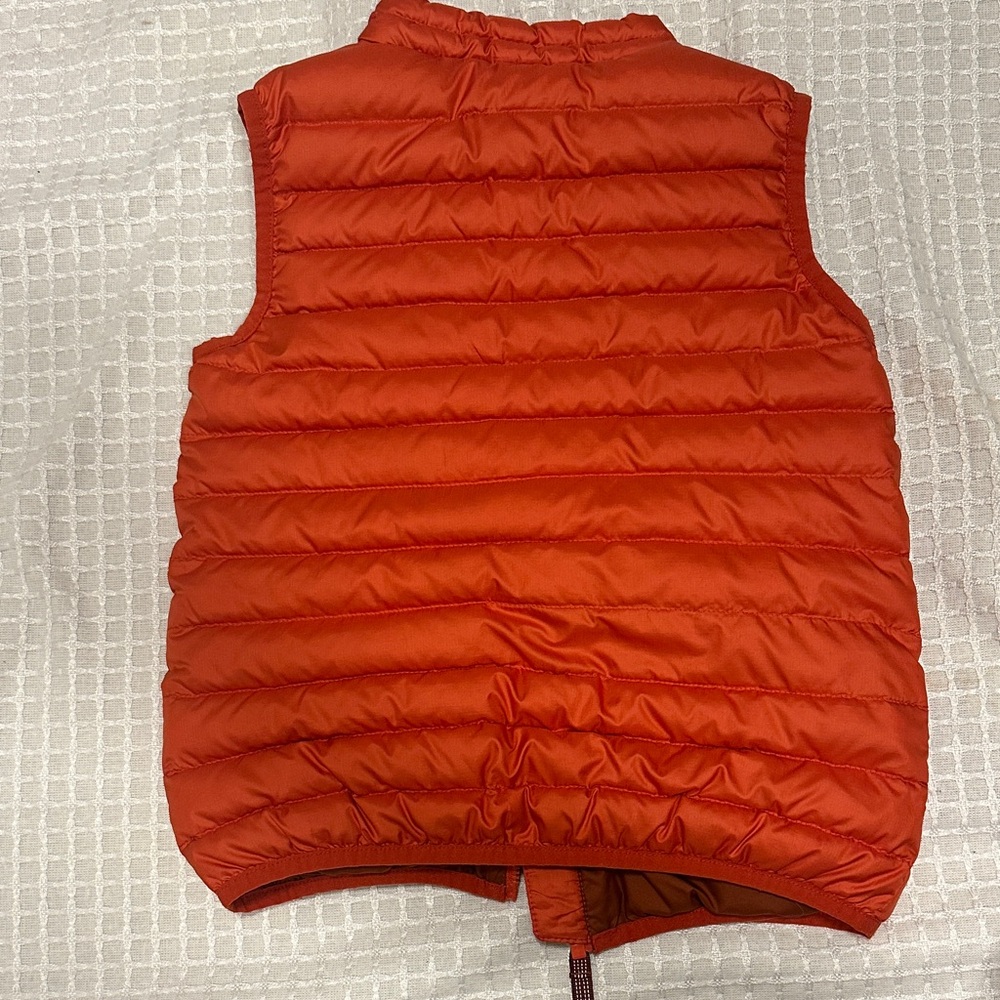 Kids Patagonia Vibrant Orange Quilted Vest - Picture 4 of 5